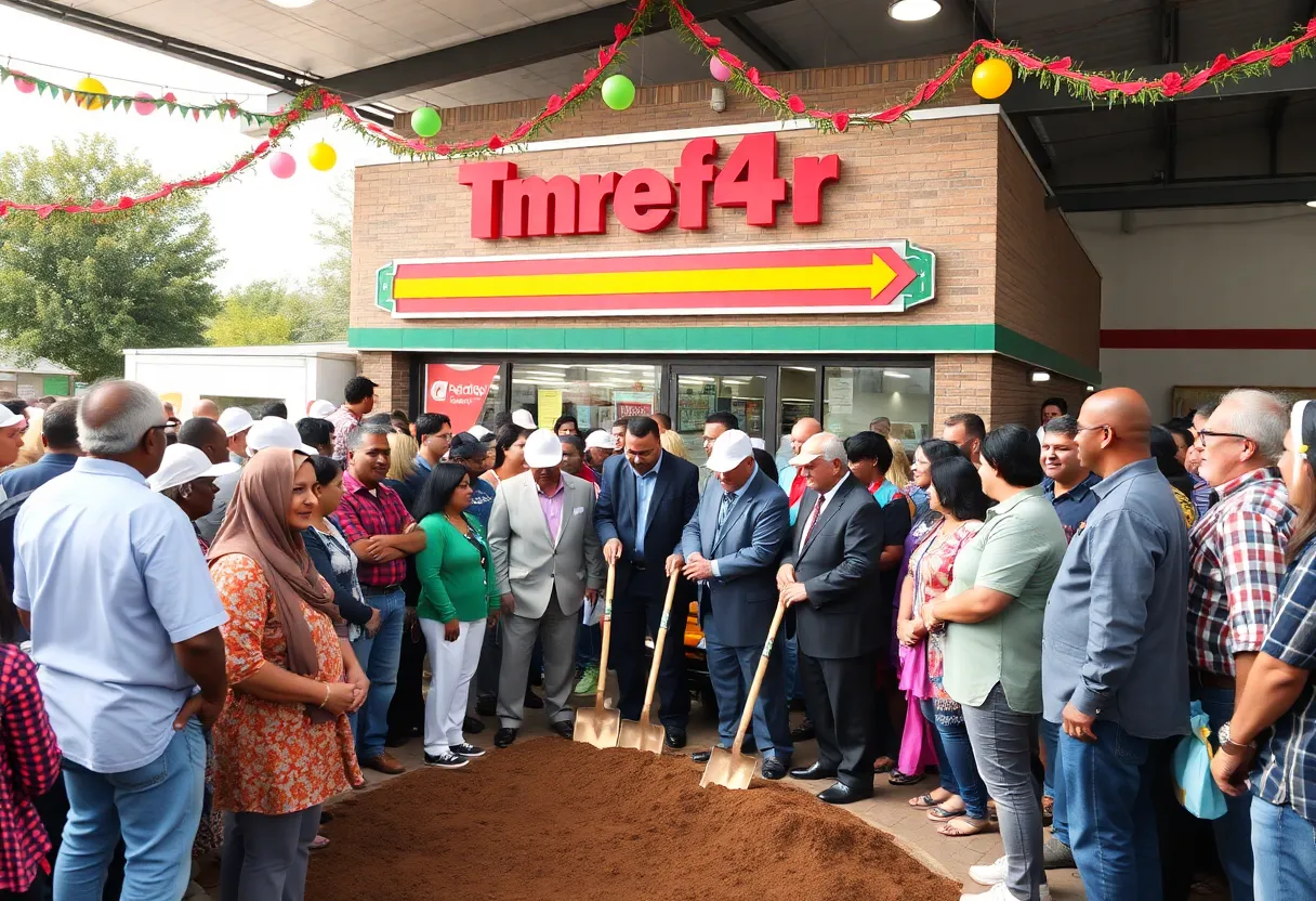 Crowd at Wawa groundbreaking ceremony in Bowling Green