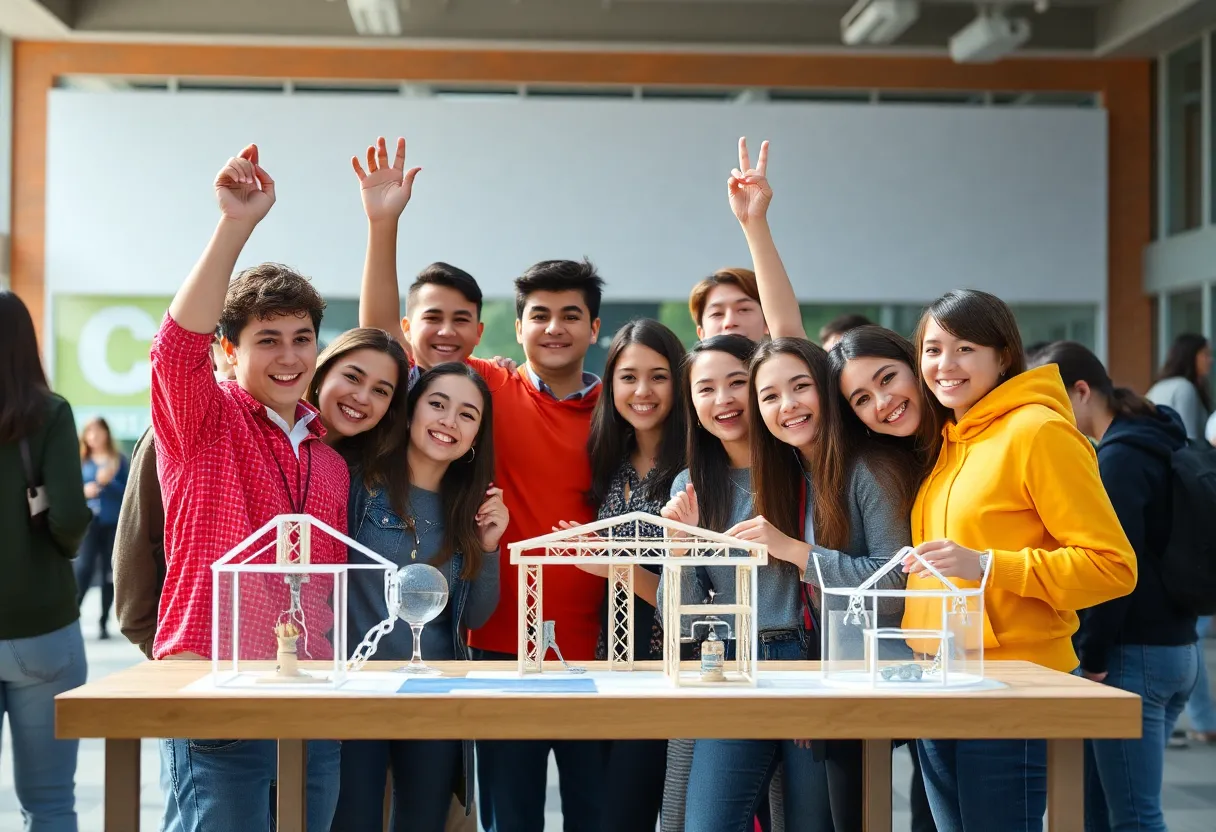 WKU ASCE team celebrating their success at the national championship