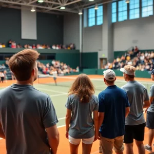 WKU Women's Tennis team competing at INTENNSE League Dual event