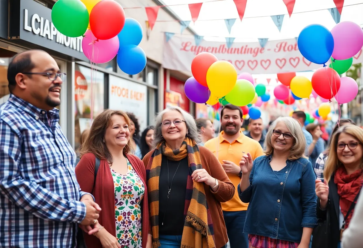 Community members celebrating the 90th anniversary of the Bowling Green Area Chamber of Commerce