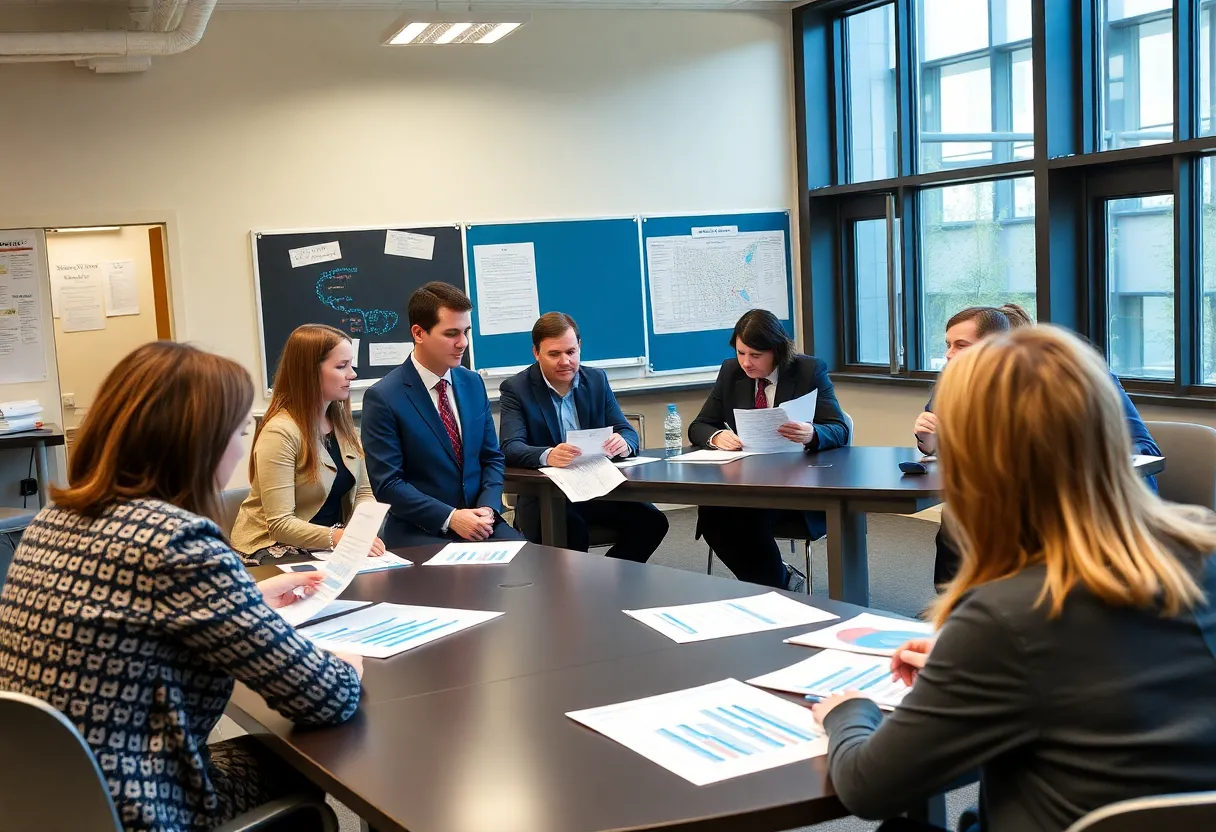 Bowling Green City Schools Board discussing financial forecasts