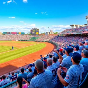 Gameplay scene from a Bowling Green Hot Rods baseball game.