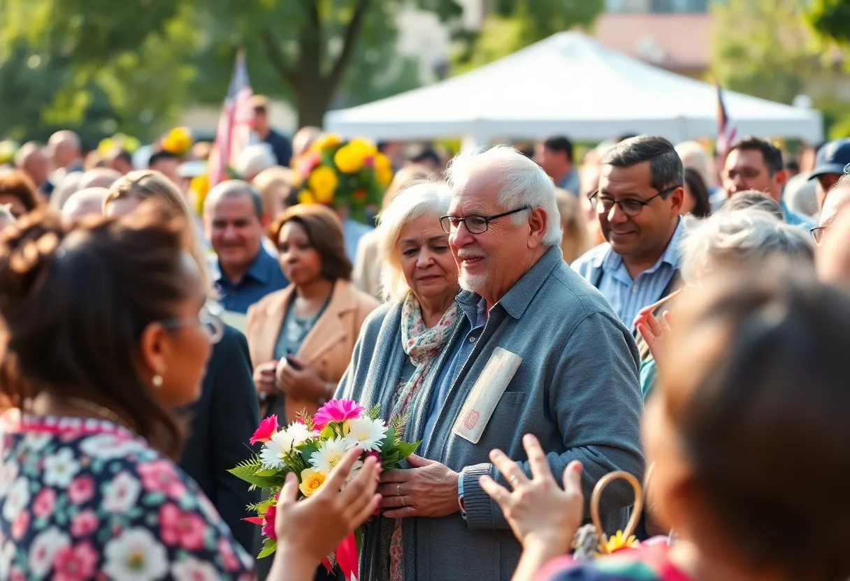 Community members gather to celebrate the life of Danny Renshaw