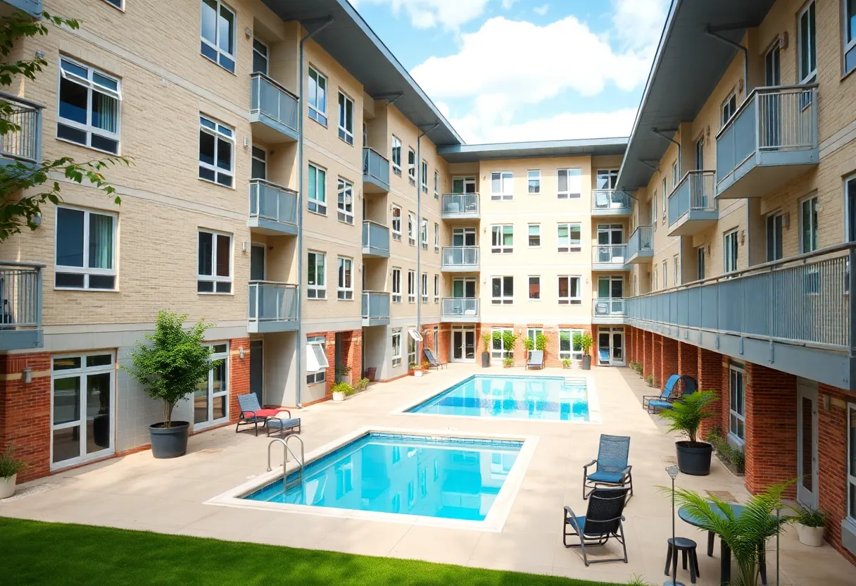Exterior view of Center Hall at Western Kentucky University, showcasing its modern design.