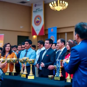 Award ceremony for Civil Air Patrol members