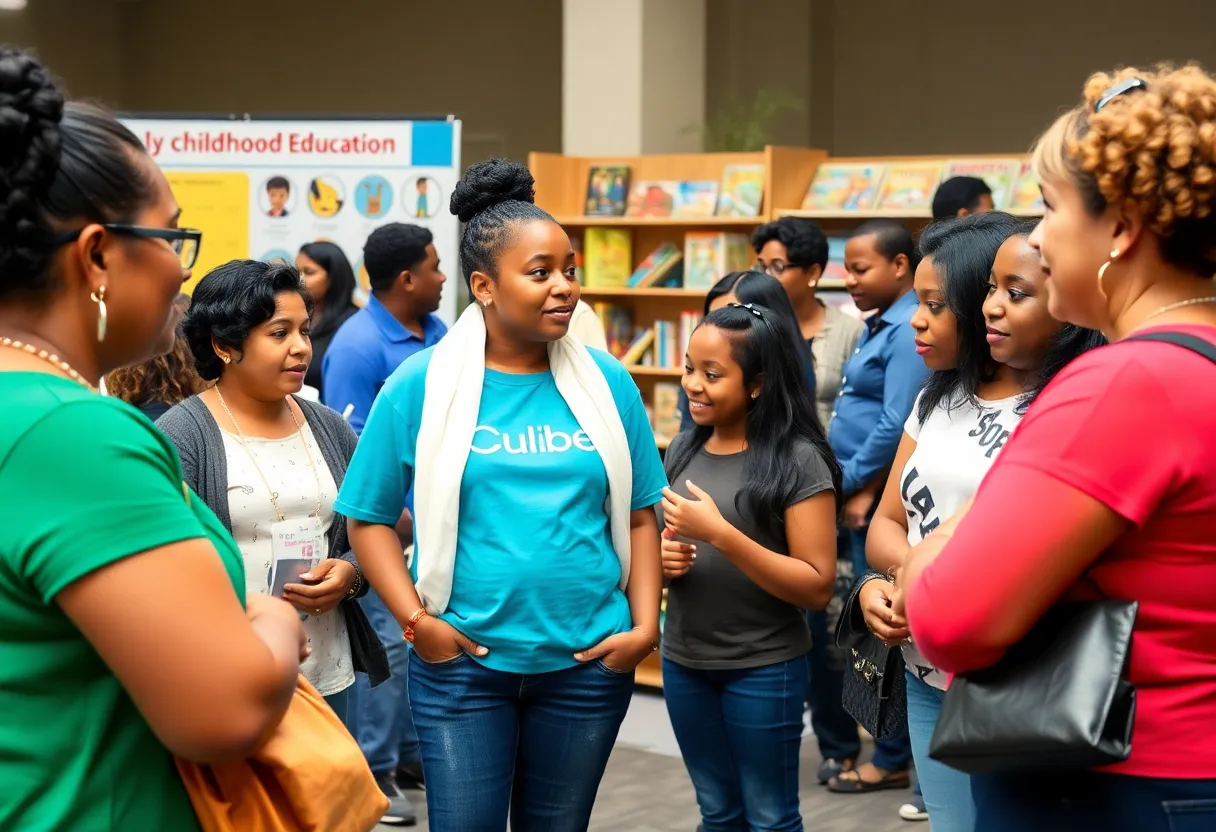 Community event promoting early childhood education