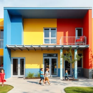 Exterior view of Foundation Christian Academy's new preschool facility, The Falcon’s Nest