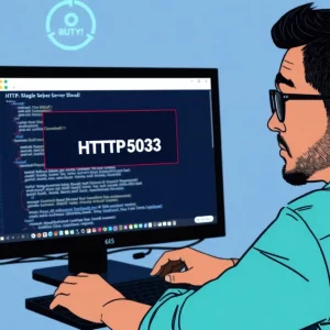 User experiencing HTTP Error 503 on a computer screen