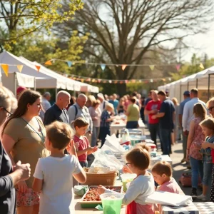 Families enjoying a sunny day at a community event in Kentucky.