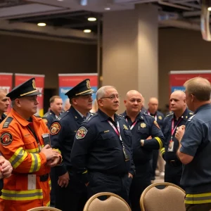 Fire chiefs networking and training at the Kentucky Fire Chiefs Conference in Bowling Green