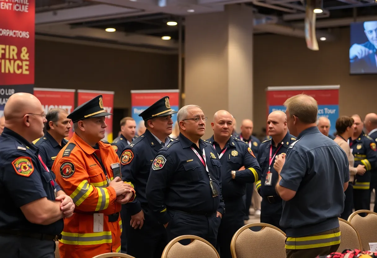Fire chiefs networking and training at the Kentucky Fire Chiefs Conference in Bowling Green
