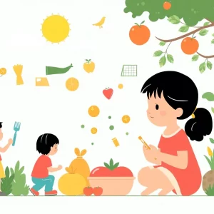 Illustration depicting the MAHA initiative with a focus on health and nutrition.