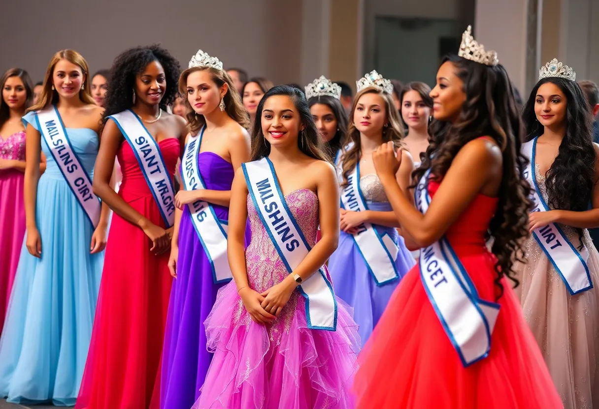 Mattie Barker crowned as Miss Kentucky USA 2025 during a pageant event.