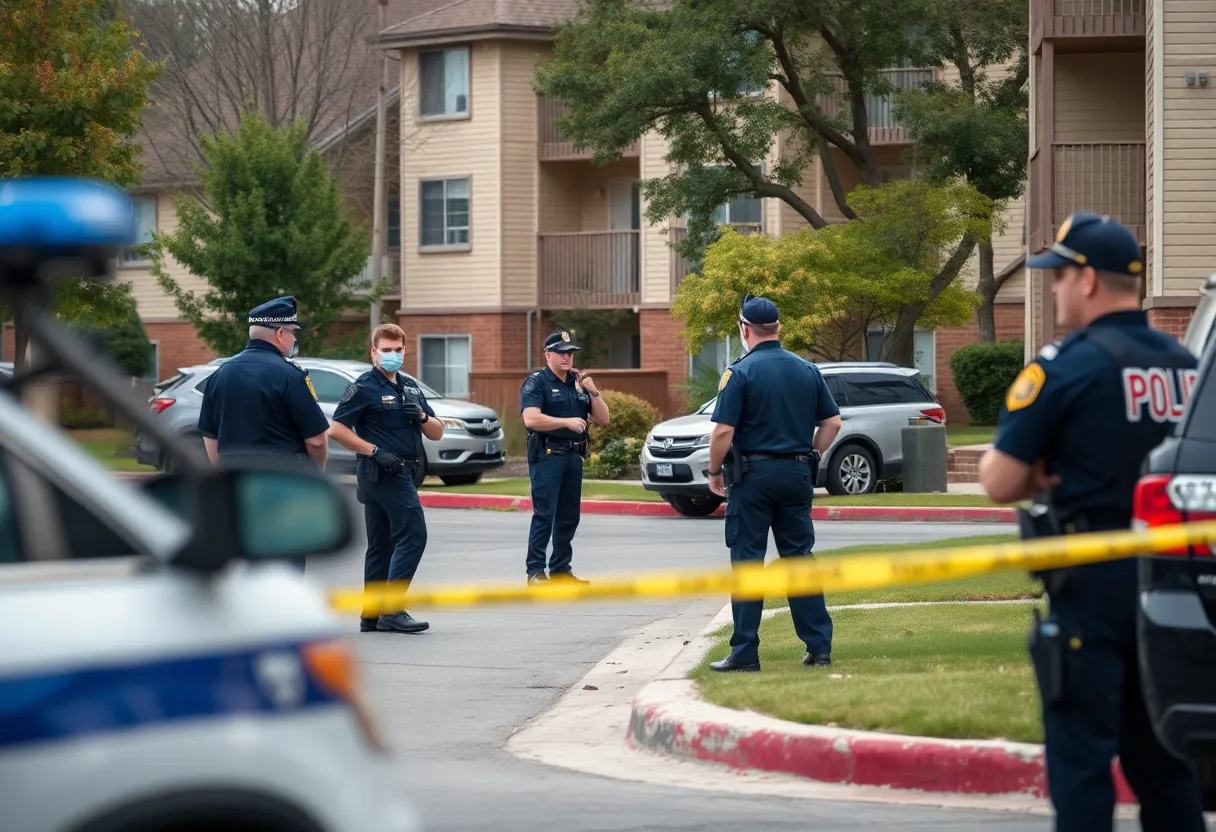 Police activity at an apartment complex in Walton Kentucky