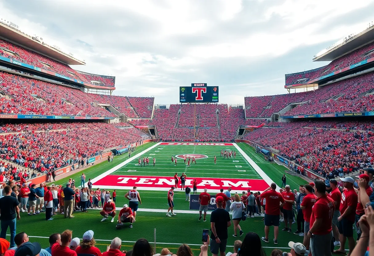 Crowd at Houchens Industries–L.T. Smith Stadium for the college football game