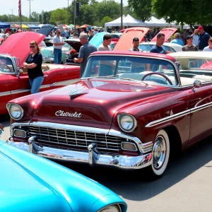 Tri-Five Nationals event showcasing classic Chevrolet cars