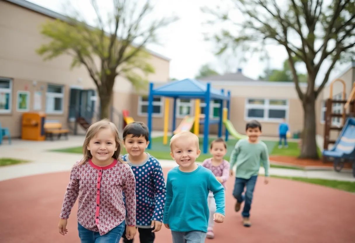 Elementary school playground in Warren County
