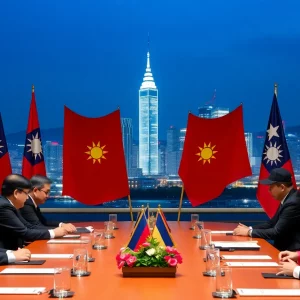 A meeting in Taiwan discussing US-Taiwan relations