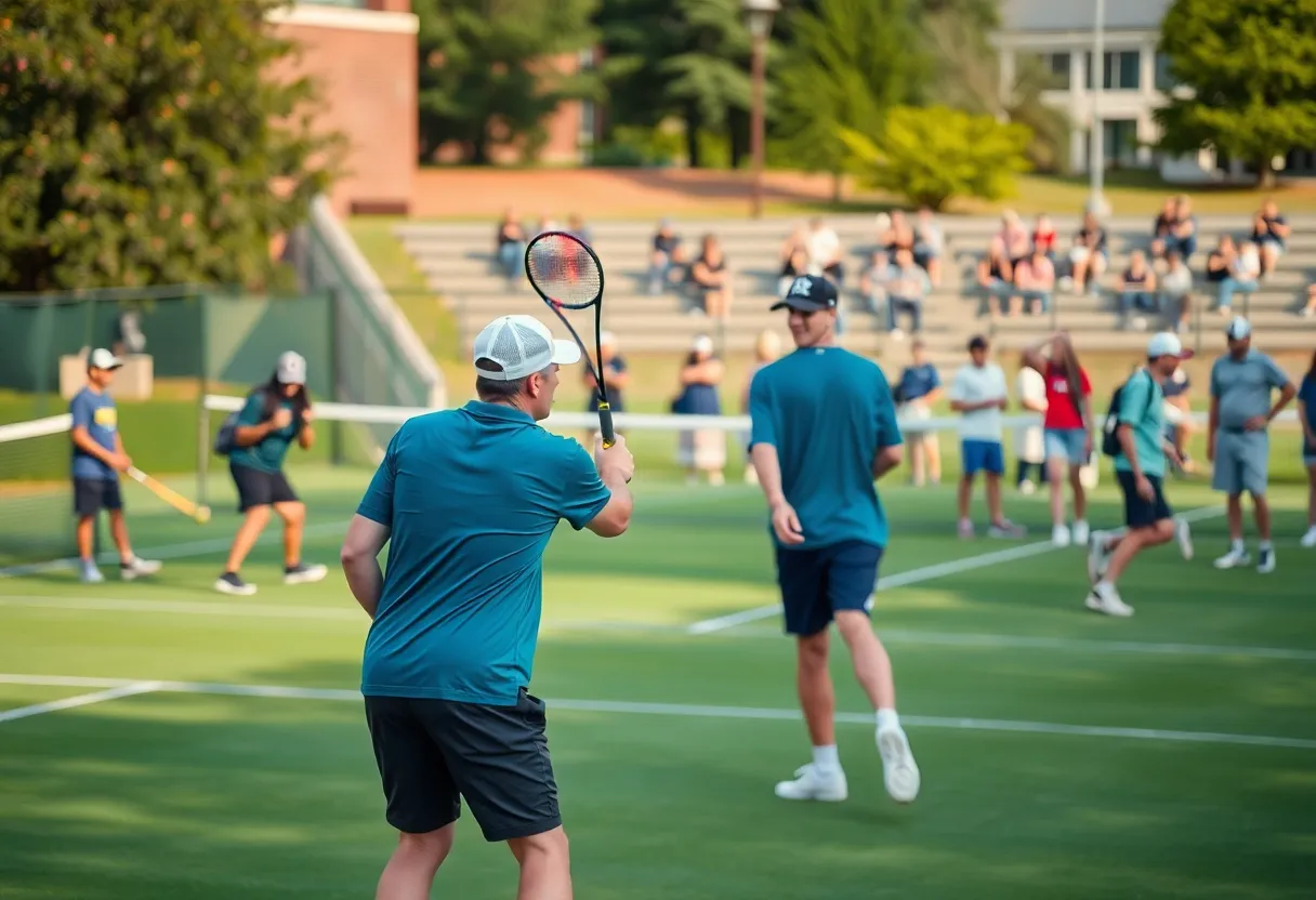 Student athletes from WKU competing in sports events