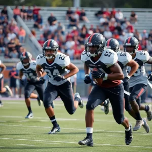 Western Kentucky University football team training session