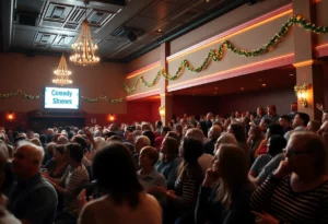 Audience waiting for the Seinfeld comedy show at Bowling Green theater