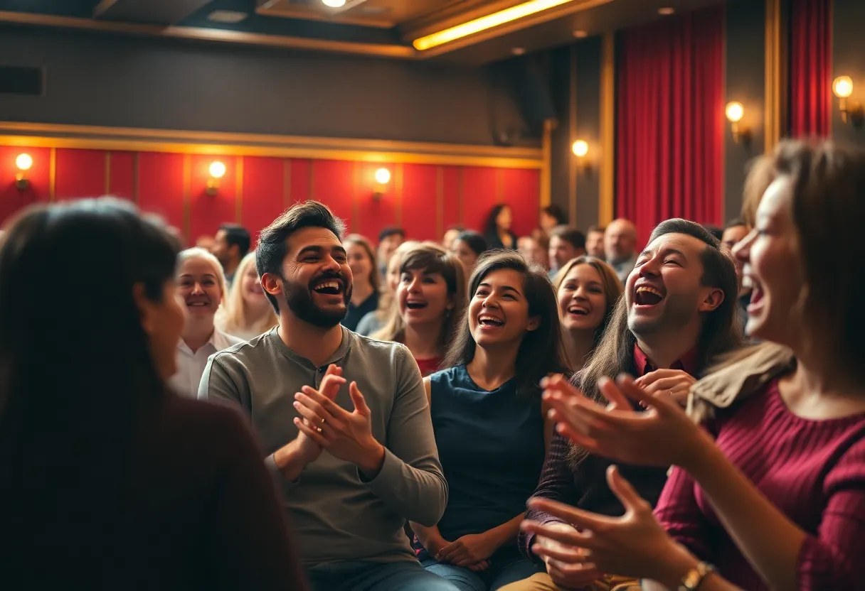 Audience enjoying a comedy show at the Southern Kentucky Performing Arts Center