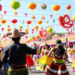People celebrating at the Bowling Green Fiestaval