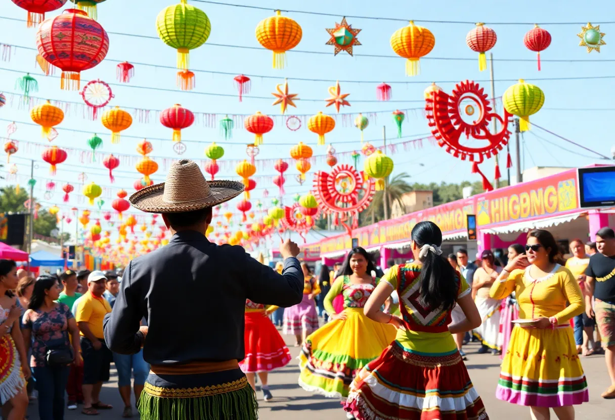 People celebrating at the Bowling Green Fiestaval