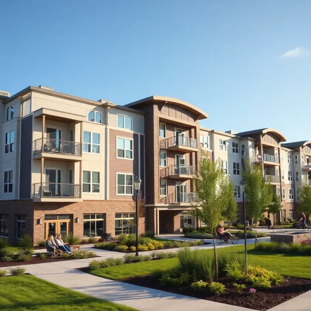 Exterior view of The Heritage and Heritage Grove Apartments in Bowling Green, KY