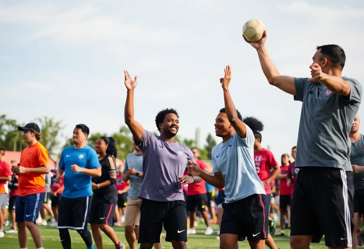 Bowling Green athletes competing in sports event