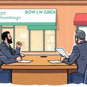 A city commission meeting about massage regulations in Bowling Green