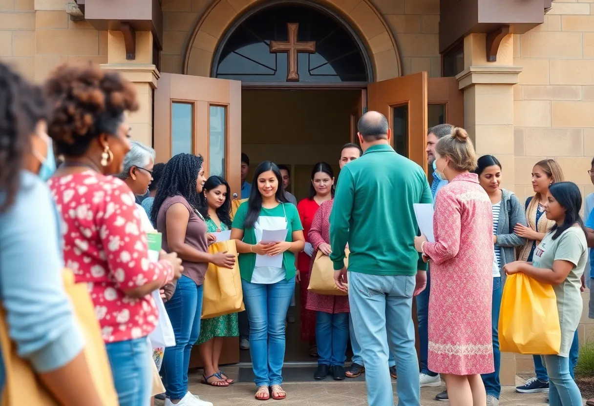 Pastor leading a community gathering for recovery support