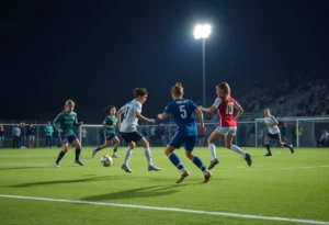 Soccer match between Bowling Green Lady Purples and Greenwood