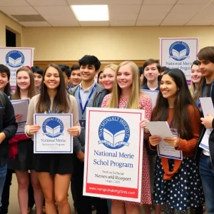 Students celebrating academic achievements at Bowling Green High School