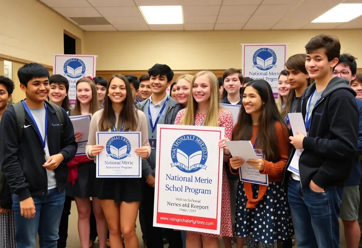 Students celebrating academic achievements at Bowling Green High School