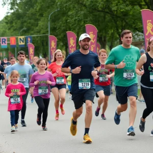 Participants at the Run For Sight event in Bowling Green
