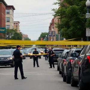 Police investigating a fatal shooting scene in Bowling Green Kentucky