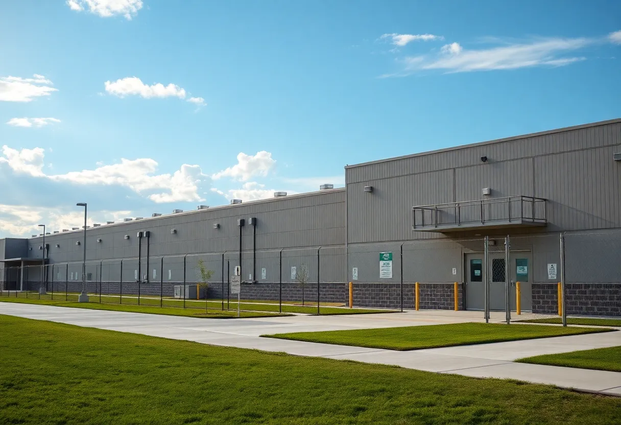 Exterior view of Camp 57 Detention Facility