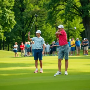 Young golfers competing at the Danny Spillman BGIT tournament