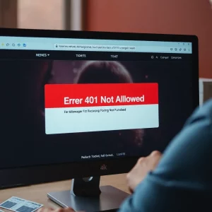 Error 401 Not Allowed message on TicketMaster website