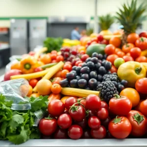 Fresh fruits and vegetables for school meals