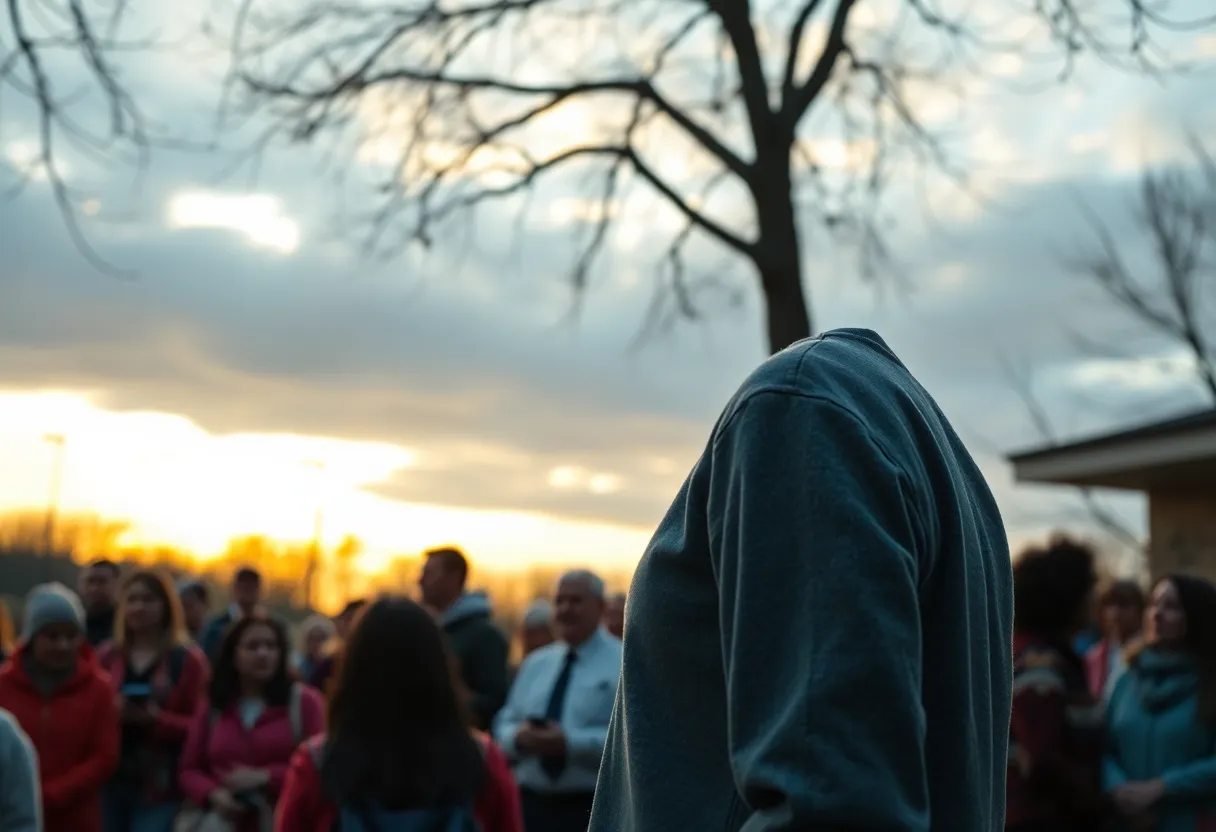 Community members gather in remembrance of an influential educator.