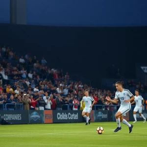 Kentucky Wildcats men's soccer team competing against Bowling Green Falcons