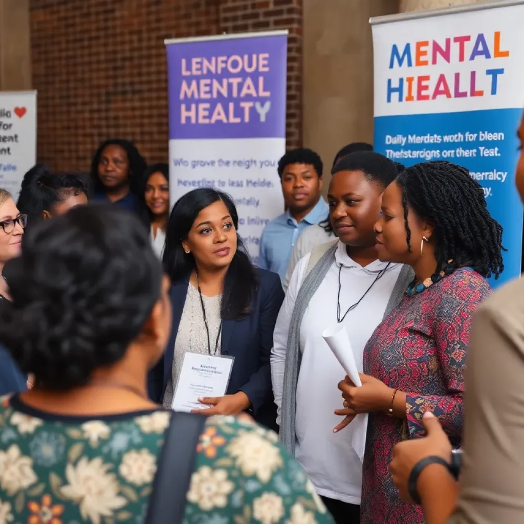 Community gathering for mental health awareness in Louisville
