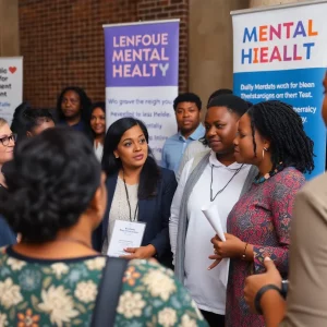 Community gathering for mental health awareness in Louisville