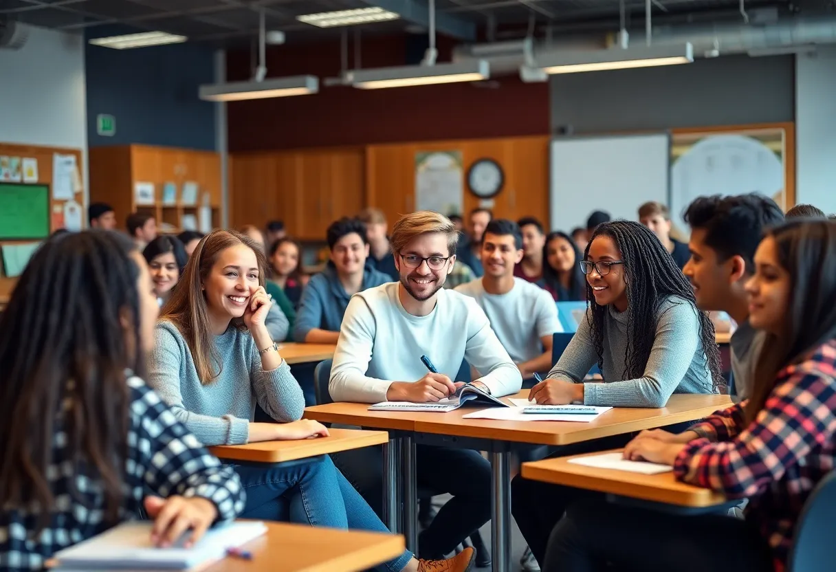 Students participating in a collaborative classroom environment at WKU's SAV-Y program.