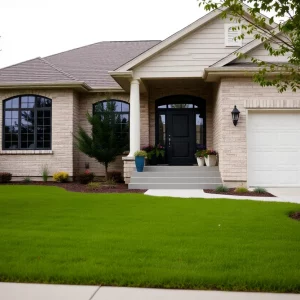 Exterior view of the St. Jude Dream Home in South Haven subdivision