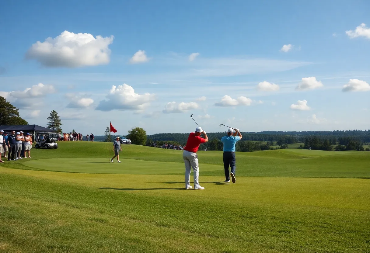 WKU Men's Golf Team competing at tournament