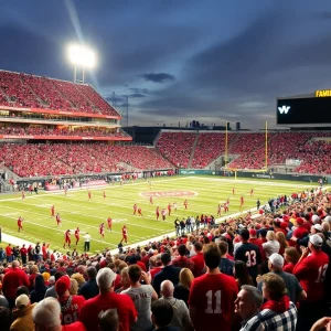 Fans at Houchens-Smith Stadium during the WKU football game