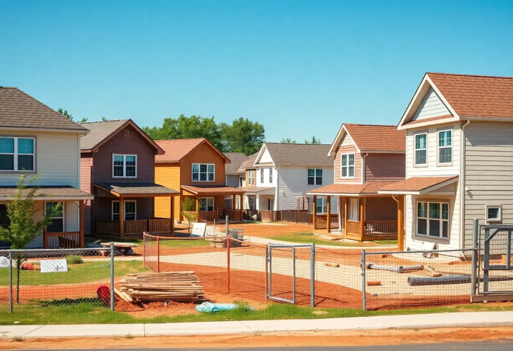 Newly constructed homes for affordable housing in Bowling Green